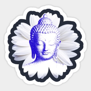 Buddha Flower Sticker